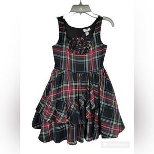 Girls Harajuku Mini Plaid Dress